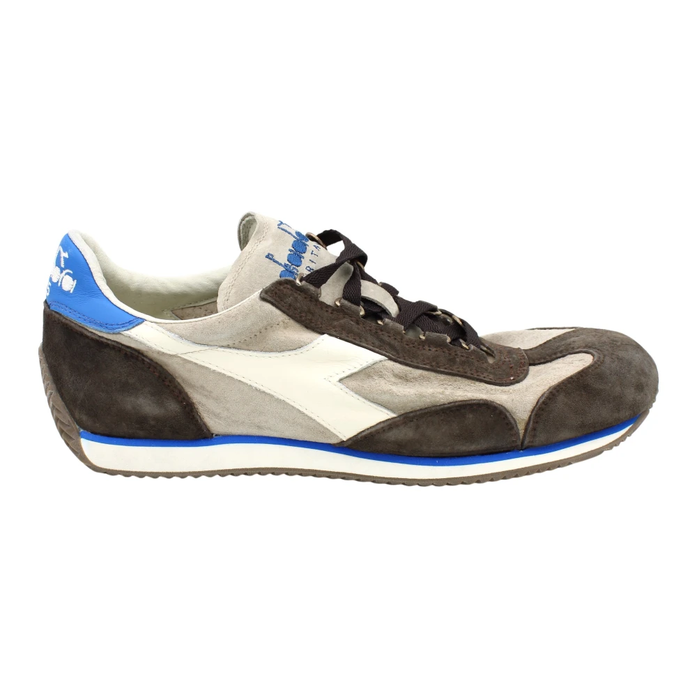 Diadora Stone Wash Suède Veters Rubberen Zool Heren Schoenen Veelkleurig Multicolor