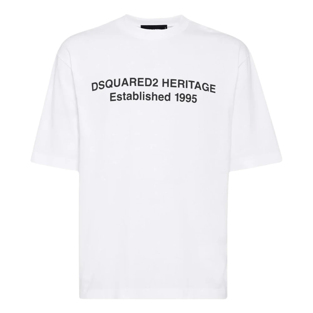 Dsquared2 Men's White T-Shirts, M, T-Shirts And Polos