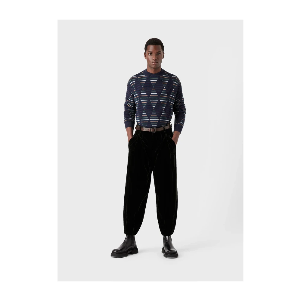 Giorgio Armani Gestreepte Trui Multicolor Heren