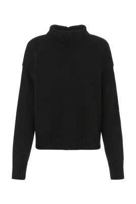 Oversize Cashmere Blend Svart Tröja