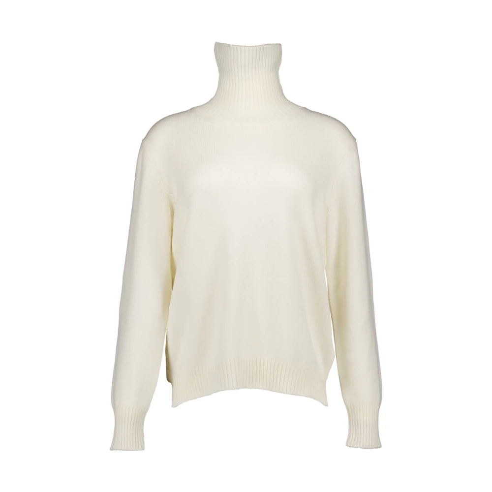 Gran Sasso Ecru Turtleneck Sweater Beige, Dam