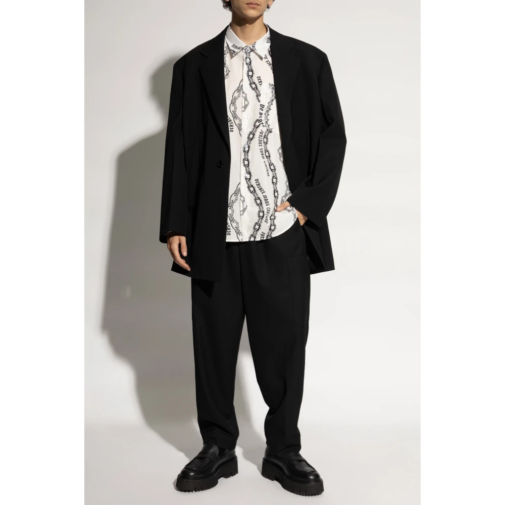 Versace Jeans Couture Gedrukt overhemd White Heren