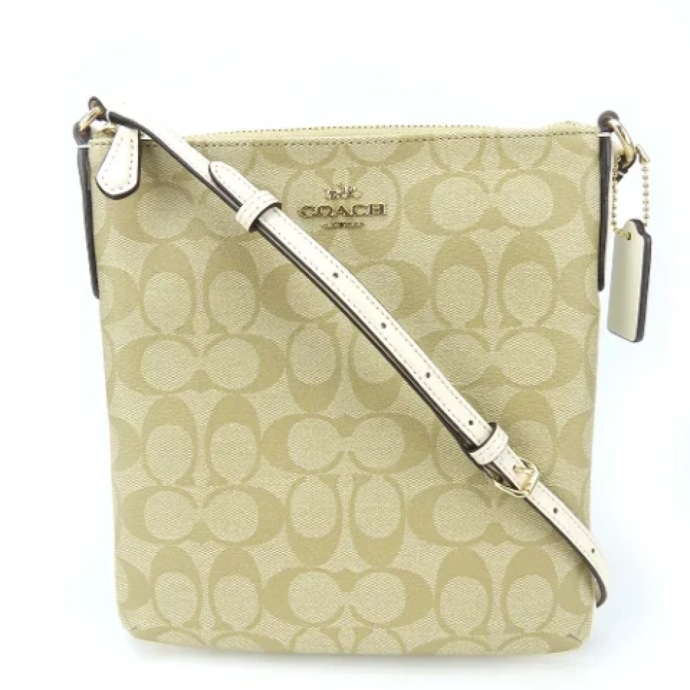 Coach Pre-owned Plastic shoulder-bags Beige Dames