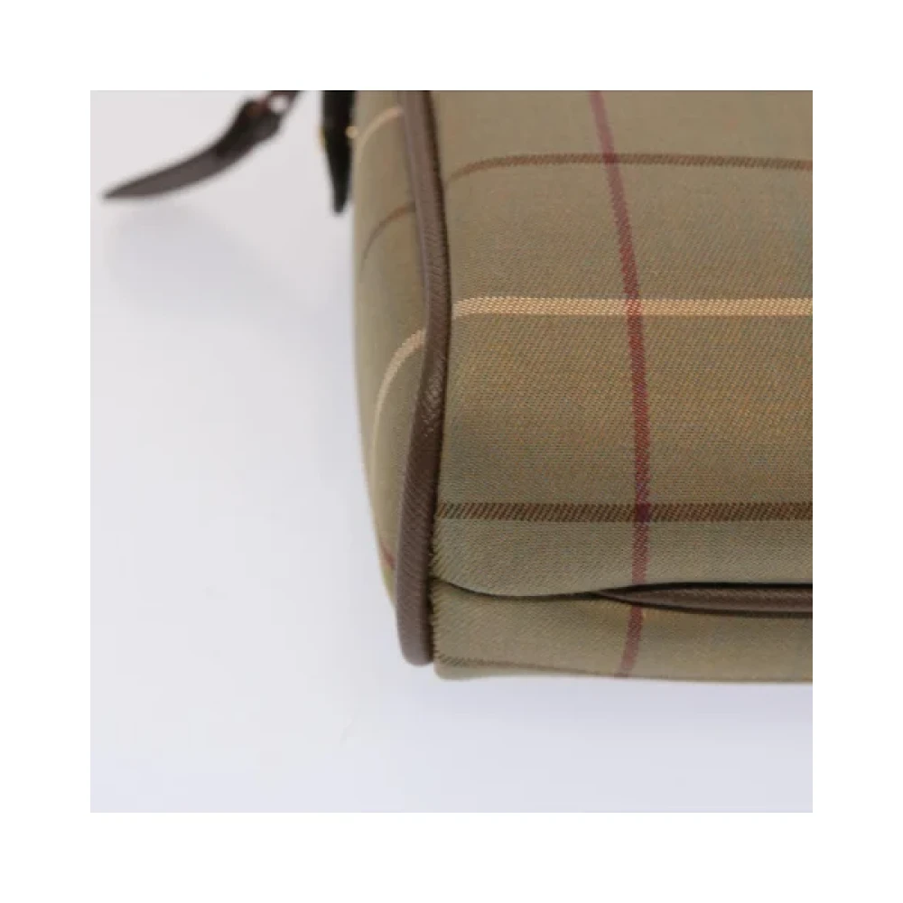 Burberry Vintage Pre-owned Canvas clutches Beige Dames