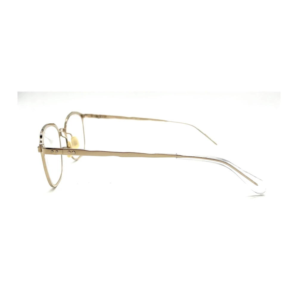 Masahiromaruyama Metallic Optische Brillen voor Vrouwen Aw23 Yellow Dames