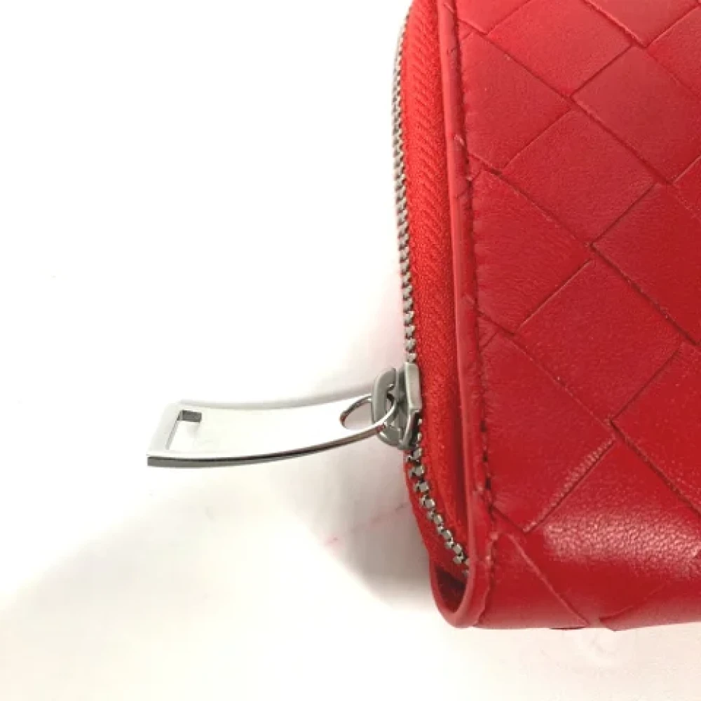 Bottega Veneta Vintage Pre-owned Leather wallets Red Dames