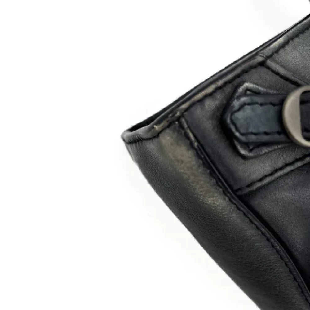 Balenciaga Vintage Pre-owned Leather handbags Black Dames
