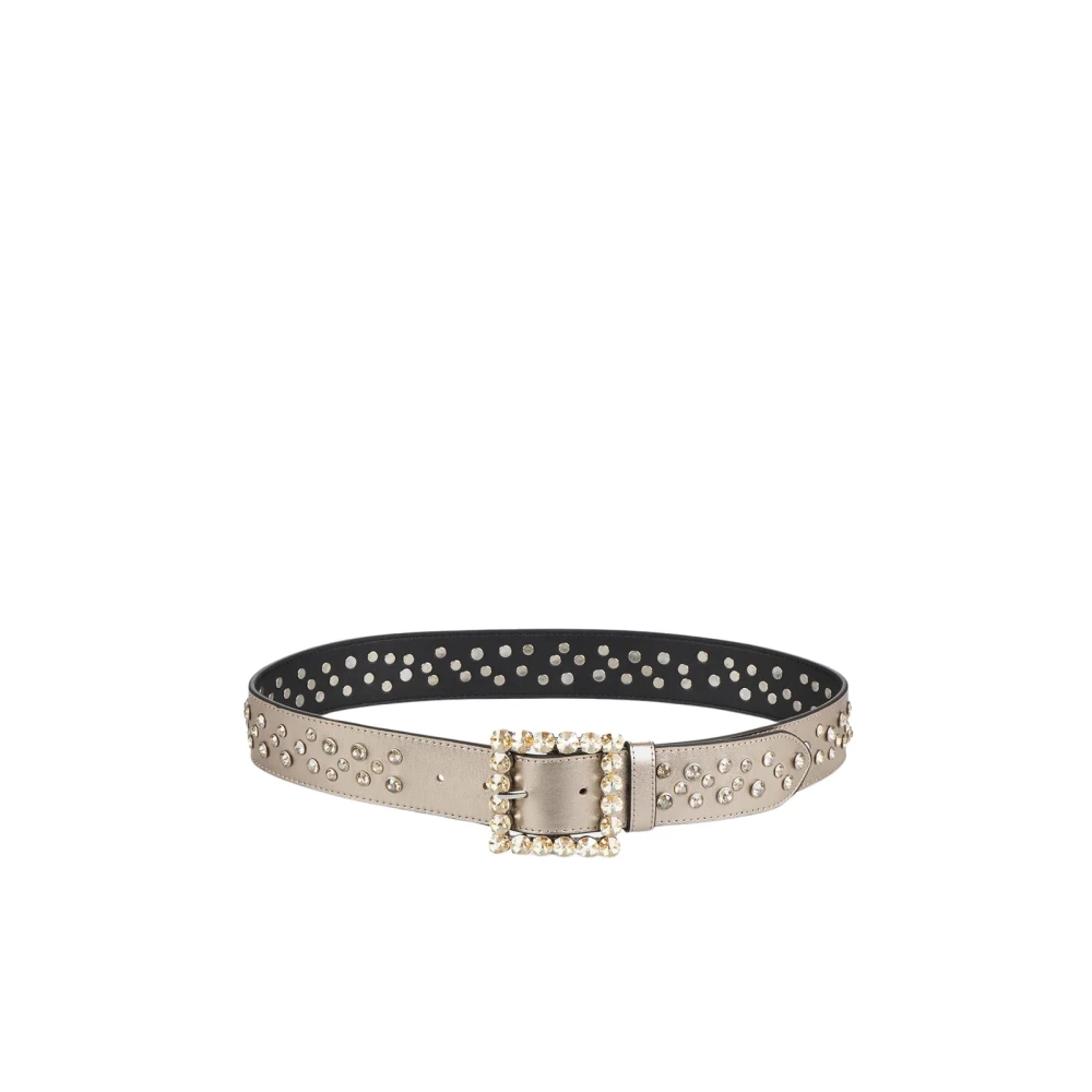 Alma en Pena Leren riem studs Brown Dames