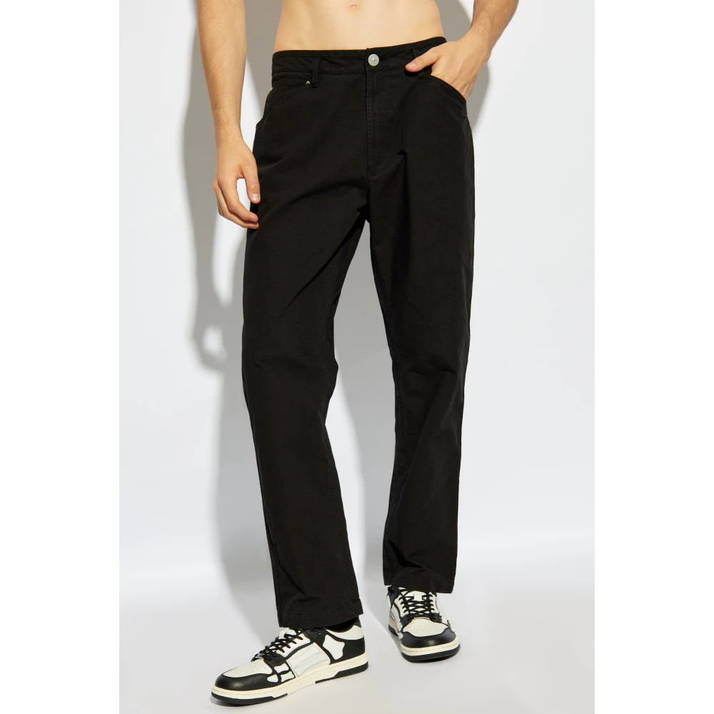 Stone Island Katoenen broek Black Heren