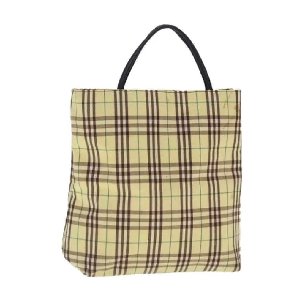 Burberry Vintage Pre-owned Canvas handbags Yellow Dames