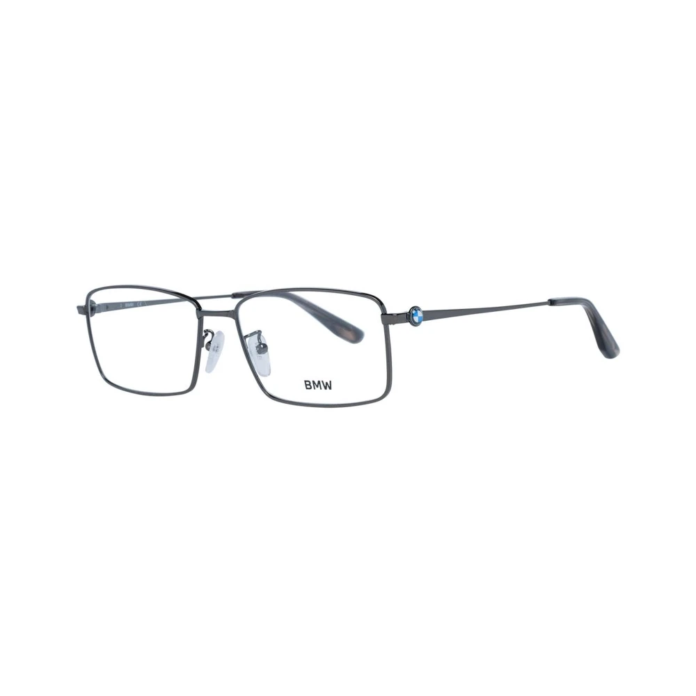 BMW Gunmetal Square Brilmonturen voor Mannen Gray Heren
