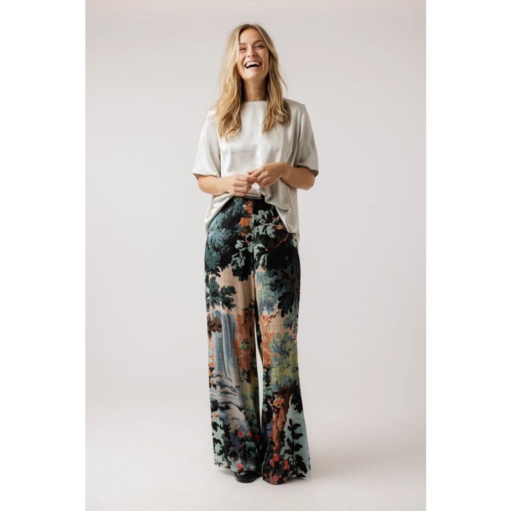 Samsøe Witte Onyx Blouse met Ronde Hals Gray Dames