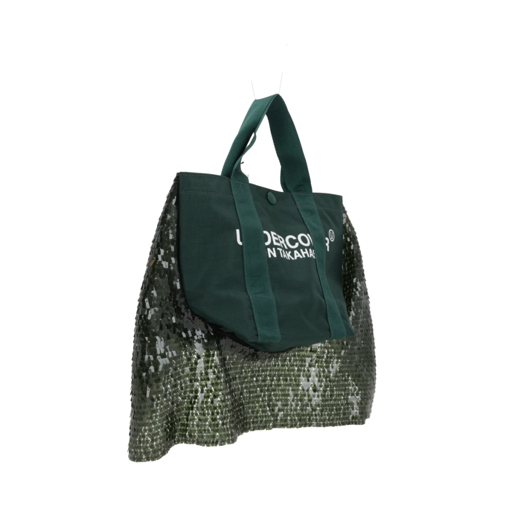 Undercover Groene Tote tas met paillettenborduurwerk Green Dames