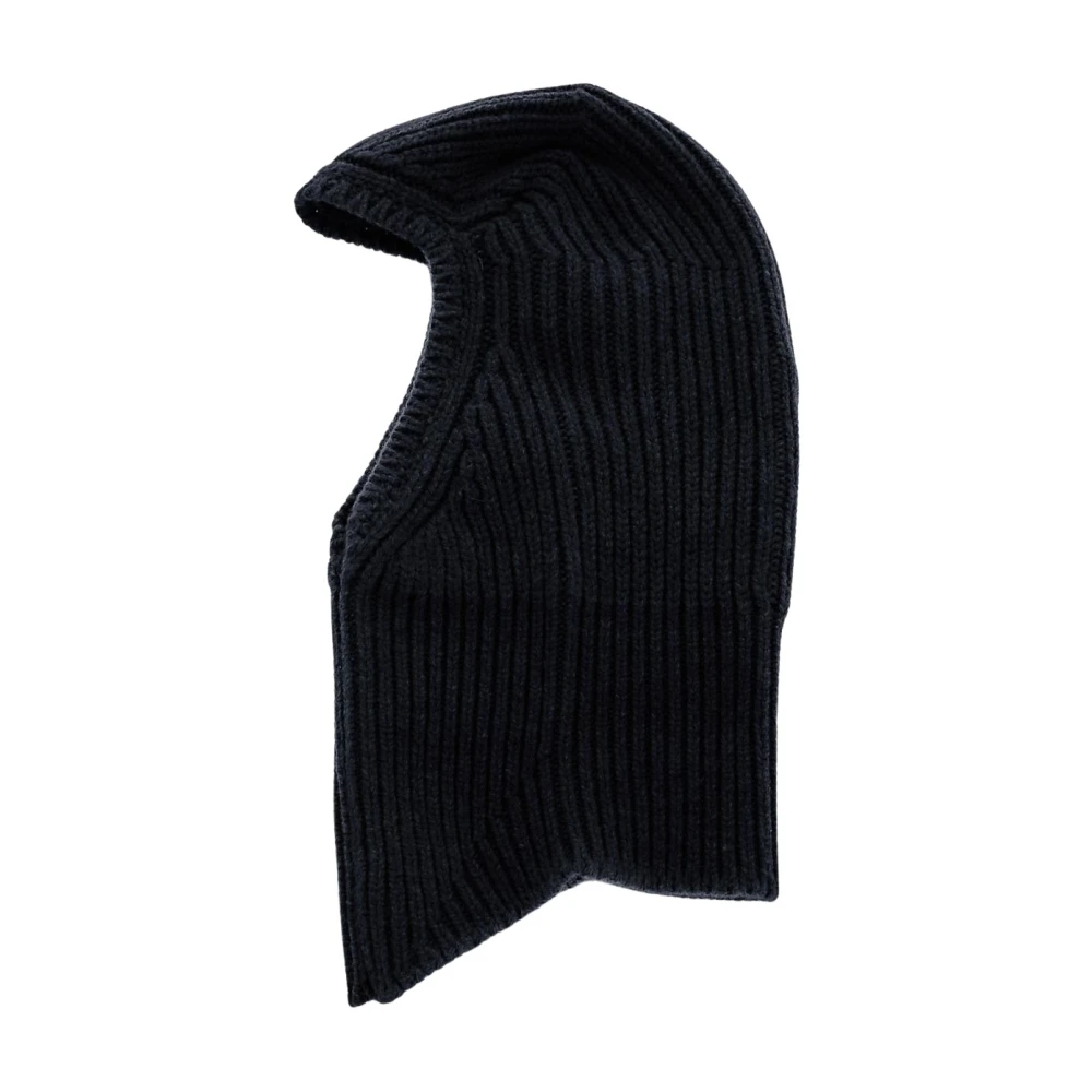 Rick Owens Schedel Kasjmier Bivakmuts Hoed Black Dames
