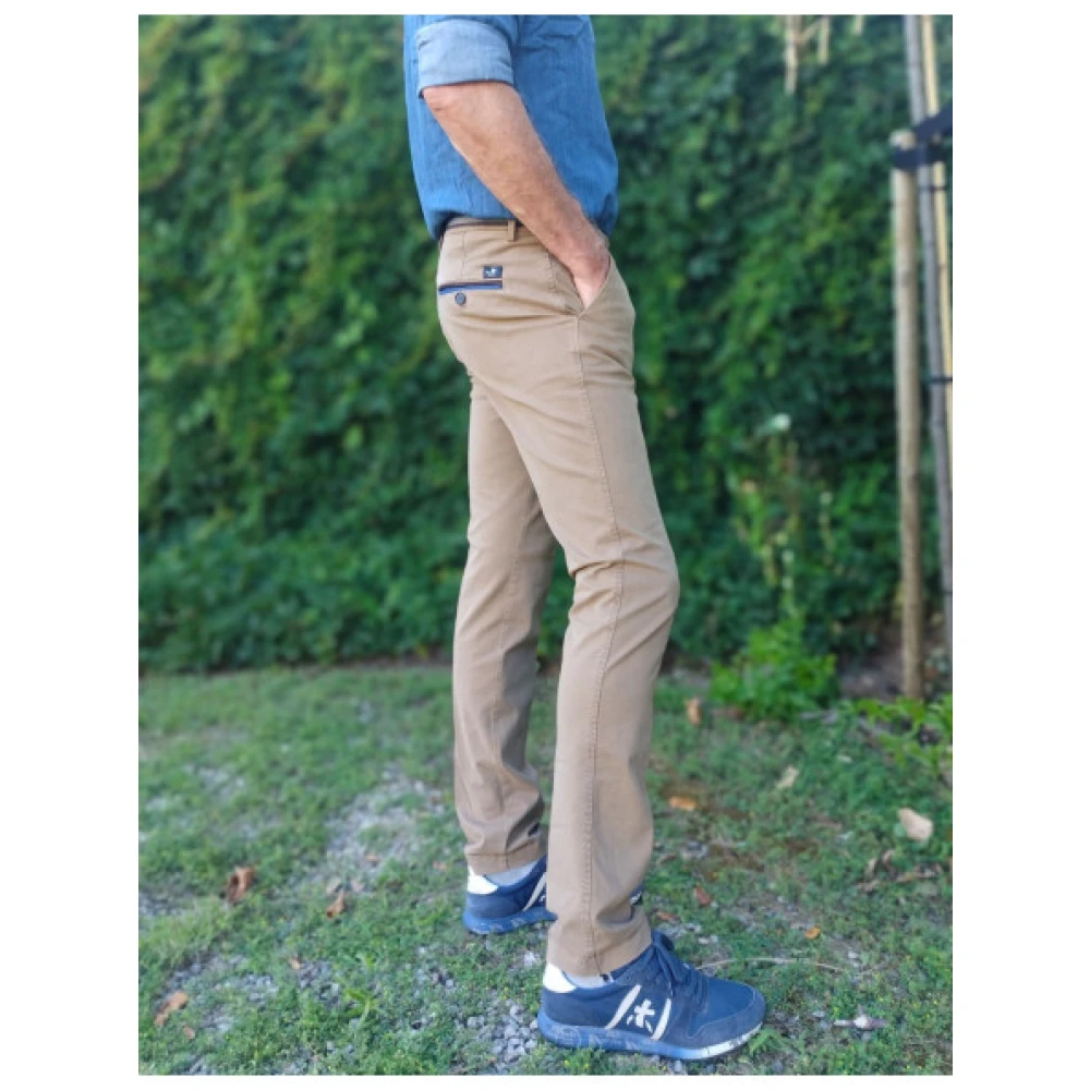 Mason's Slim Fit Chino Broek Beige Heren