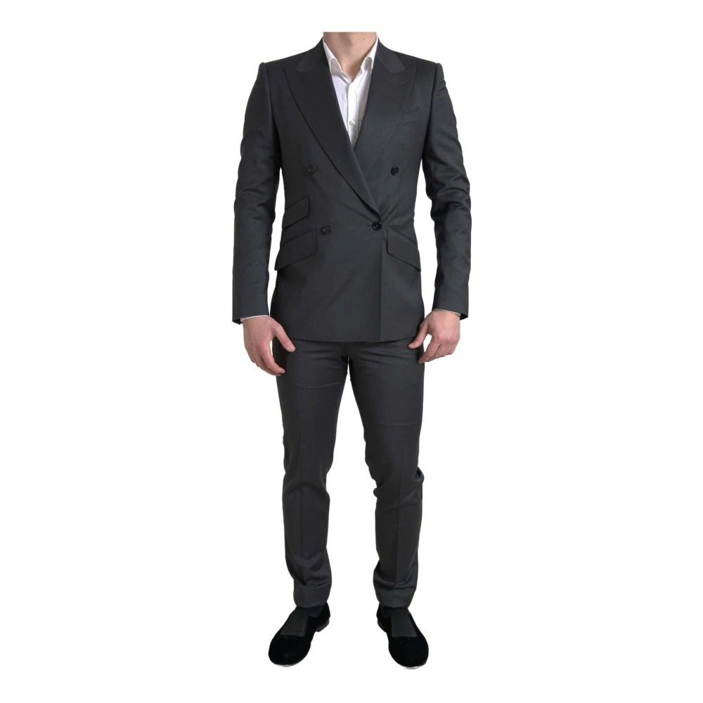 Dolce & Gabbana Men's Grey Double Breasted Suit