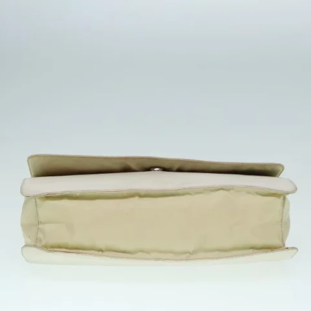 Prada Vintage Pre-owned Leather prada-bags White Dames