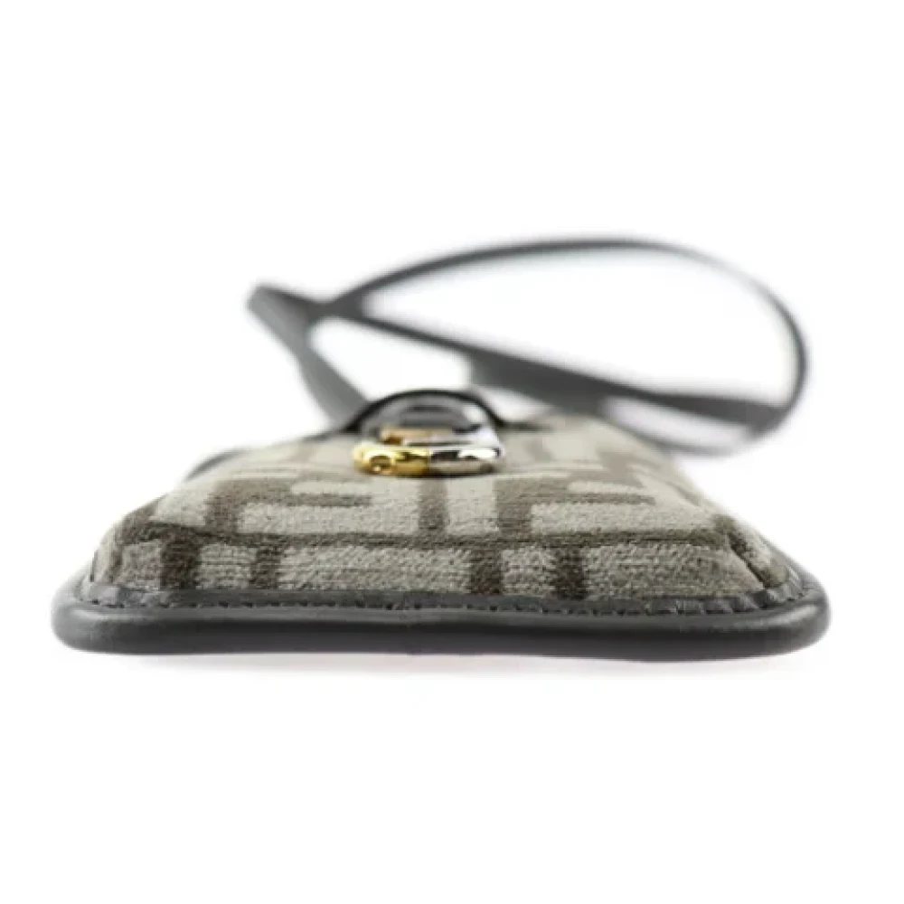 Fendi Vintage Pre-owned Cotton fendi-bags Gray Dames
