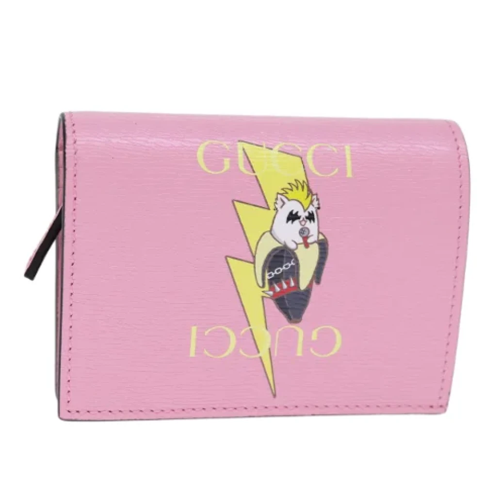Gucci Vintage Pre-owned Leather wallets Pink Dames