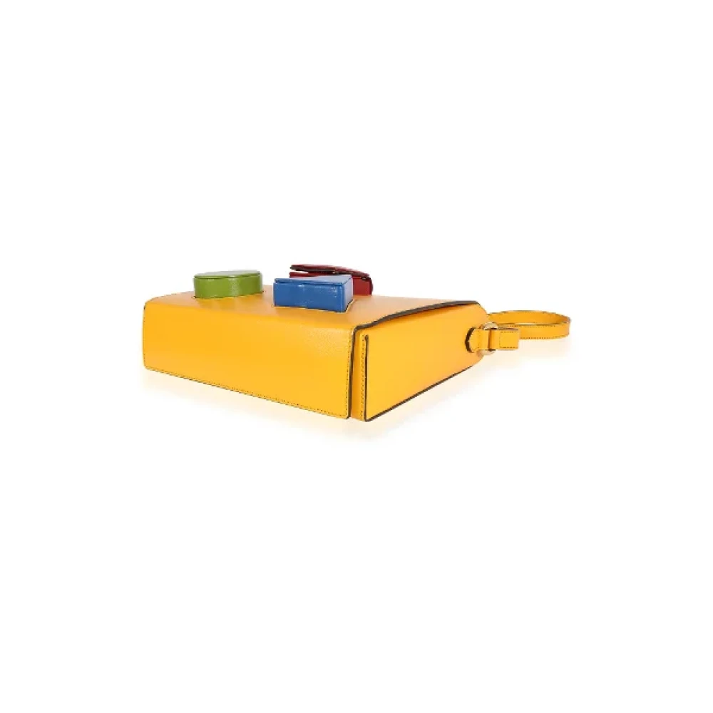 Gucci Vintage Pre-owned Leather crossbody-bags Yellow Dames