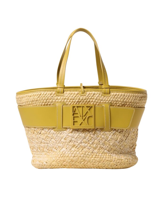 sac-fourre-tout-en-paille-jaune-avec-garniture-en-cuir