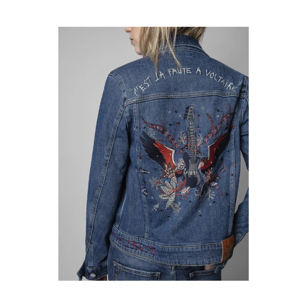Zadig & Voltaire Modieuze Jas Blue Dames