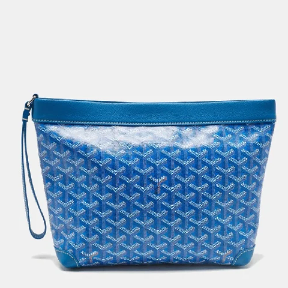 Goyard Vintage Pre-owned Coated canvas pouches Blue Dames