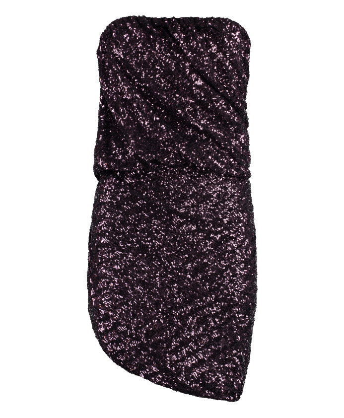robe-a-sequins-drapee-sur-le-devant