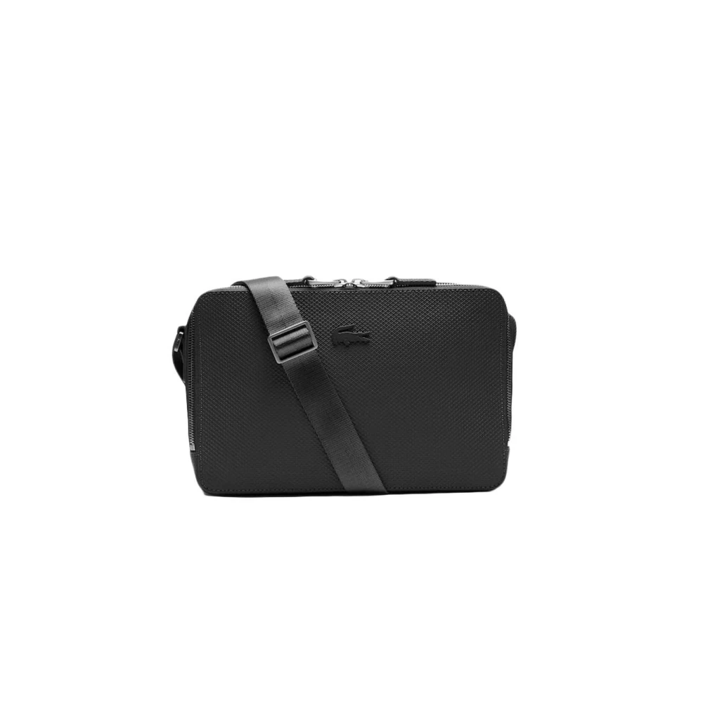 Lacoste Unisex Zwart Tassen One Size, Cross Body Bags