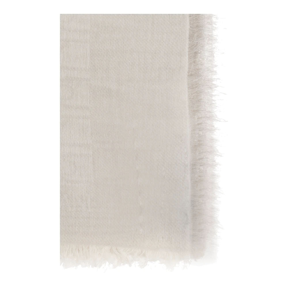 Emporio Armani Sjaal met lurexdraad Beige Dames