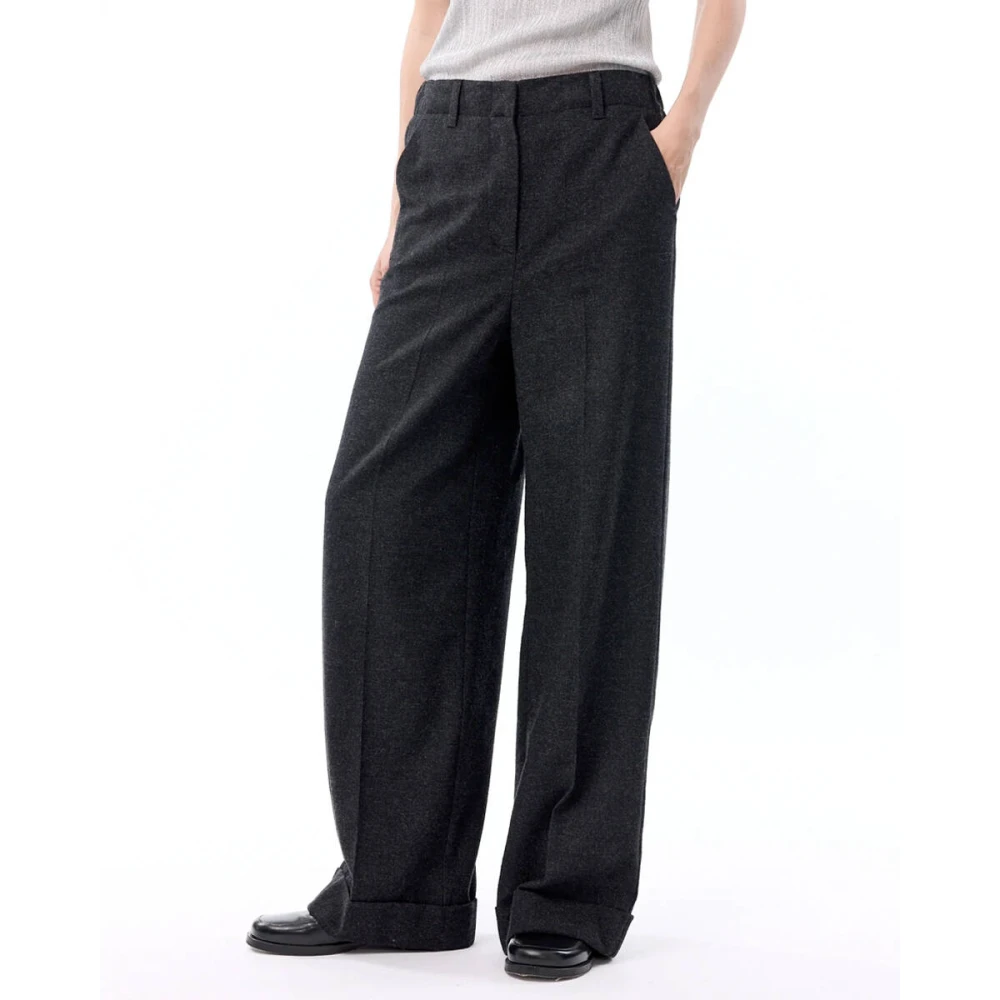 Knit-ted Stijlvolle Broek Black Dames