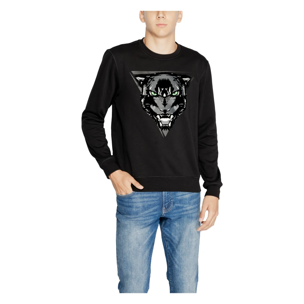 Antony Morato Katoenen Heren Sweatshirt Herfst Winter Collectie Black Heren