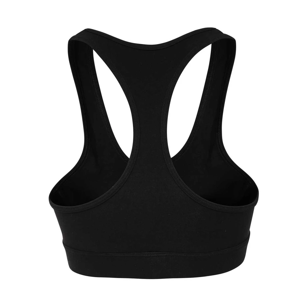 Dsquared2 Logo Print Sports Bra Cotton Elastane Black Dames