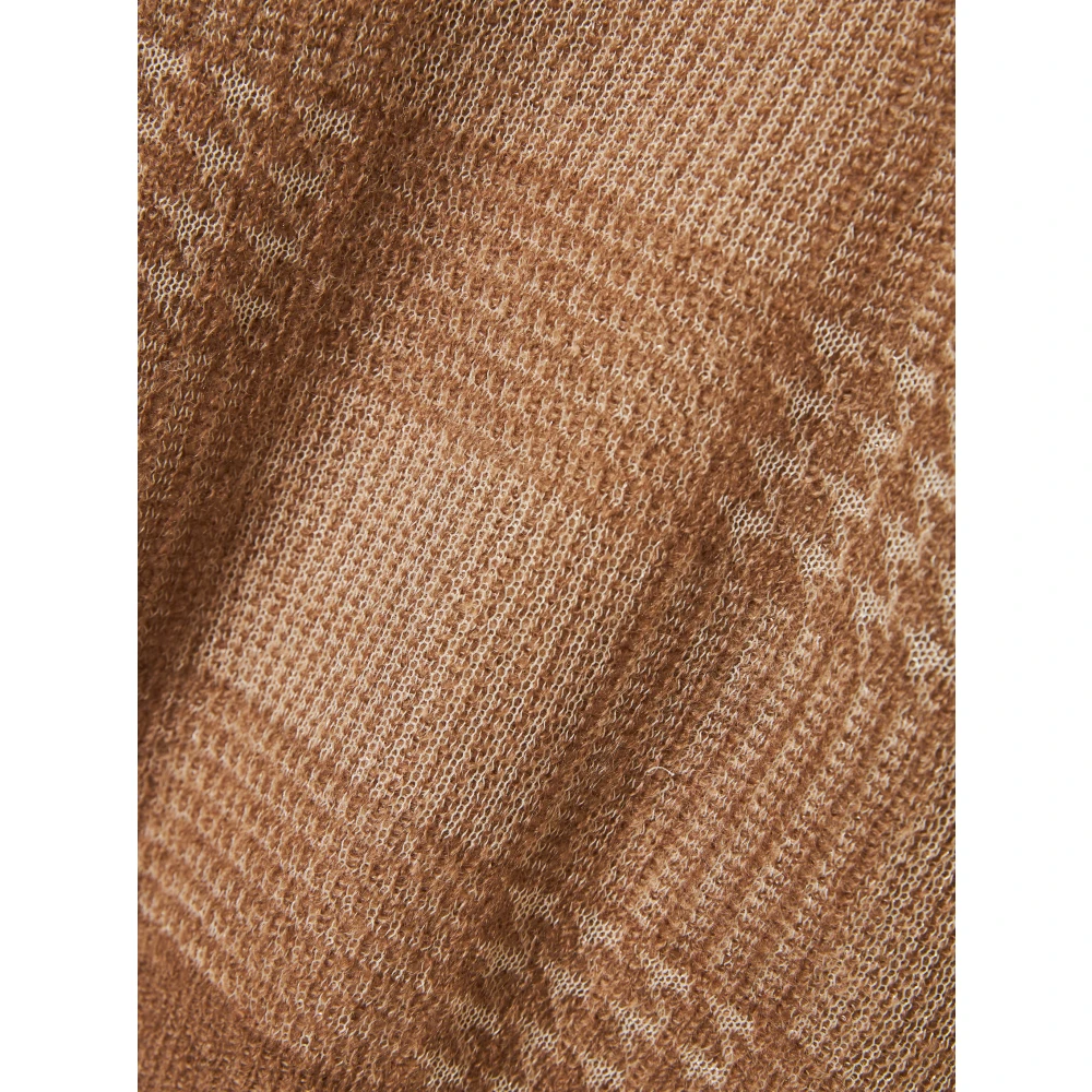 Jacob Cohën Mohair Crew-neck Gebreide kleding Made in Italy Beige Dames