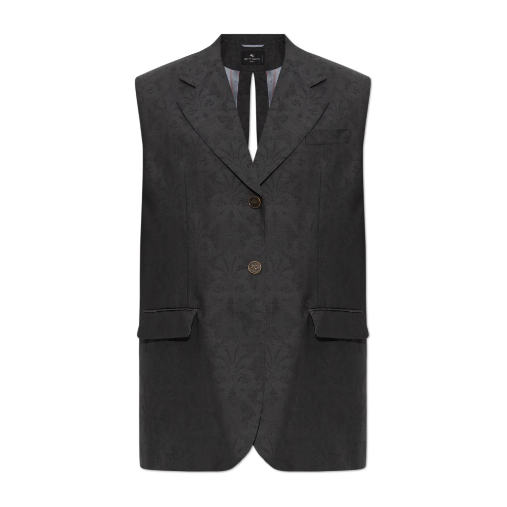 ETRO Loszittend vest Black Dames