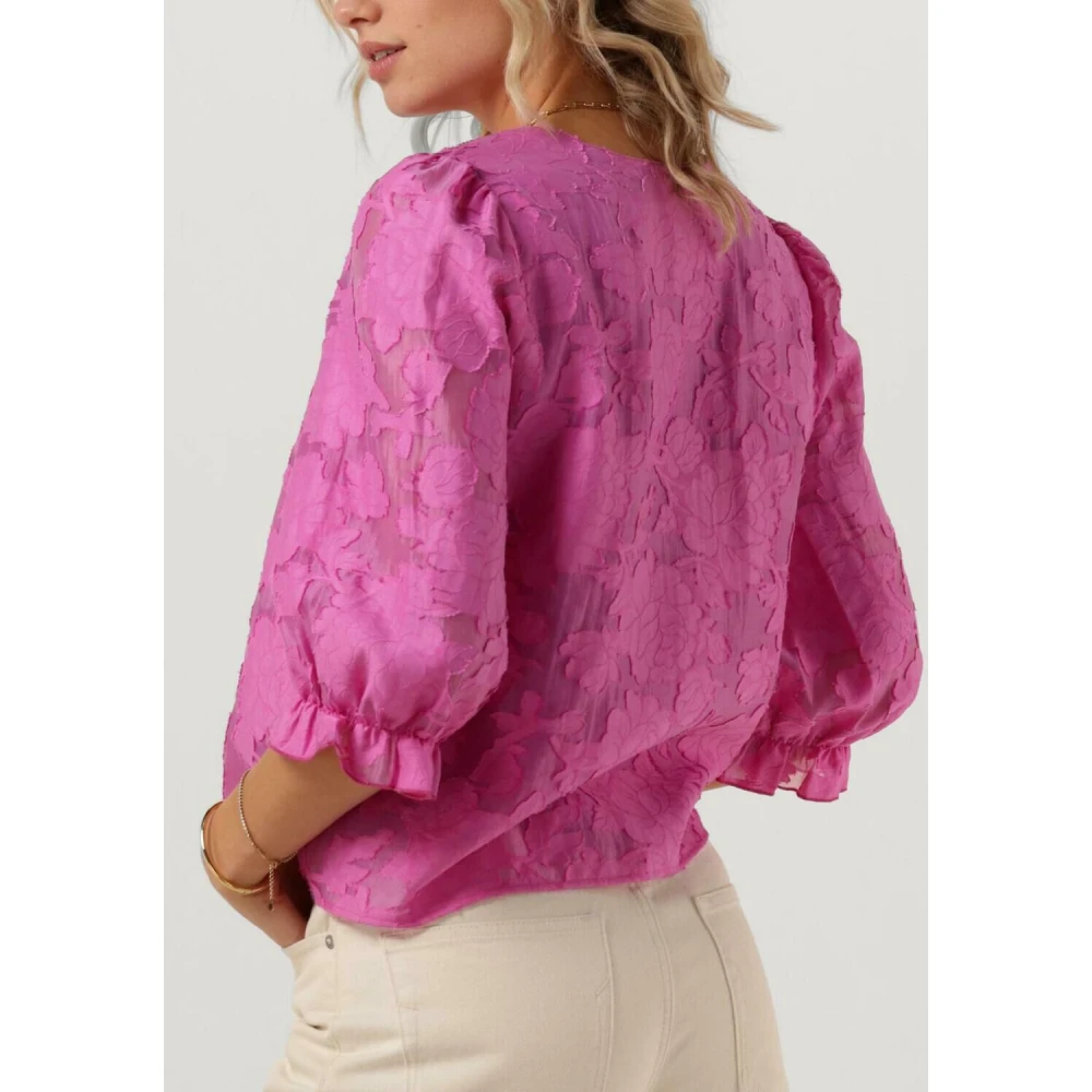 Selected Femme 3 4 Mouw Top Pink Dames