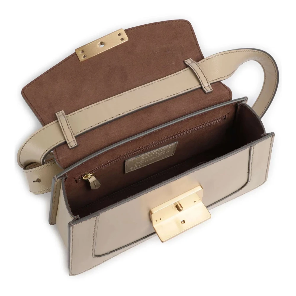 The Bridge Stijlvolle Crossbody Tas Beige Dames