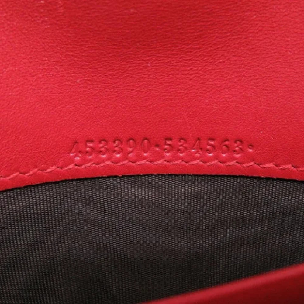 Gucci Vintage Pre-owned Leather wallets Red Dames
