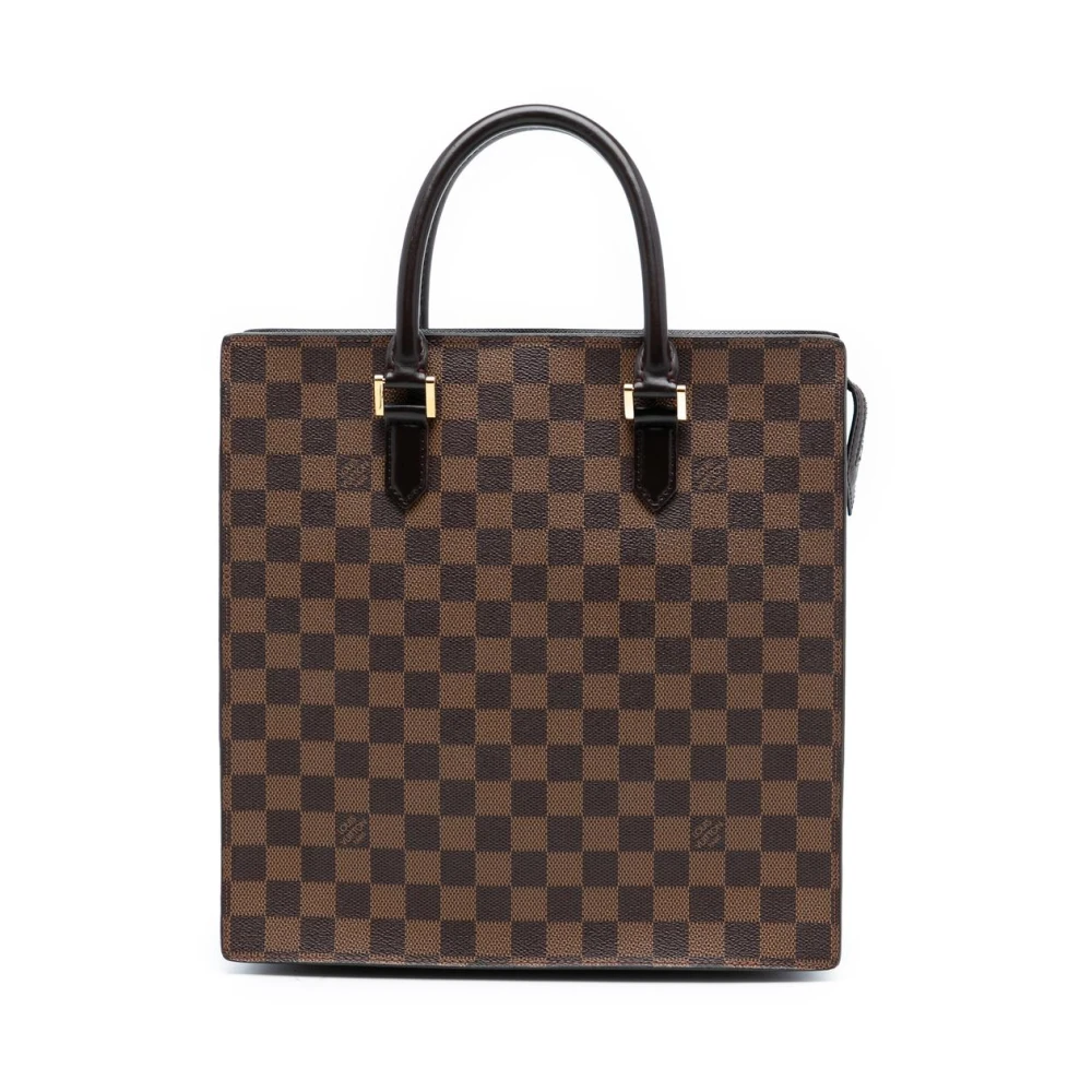 Louis Vuitton Vintage Women's Brown Pre-Owned Structured Handle Tote Bag