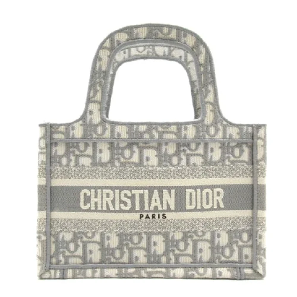 Dior Vintage Pre-owned Canvas dior-bags Gray Dames