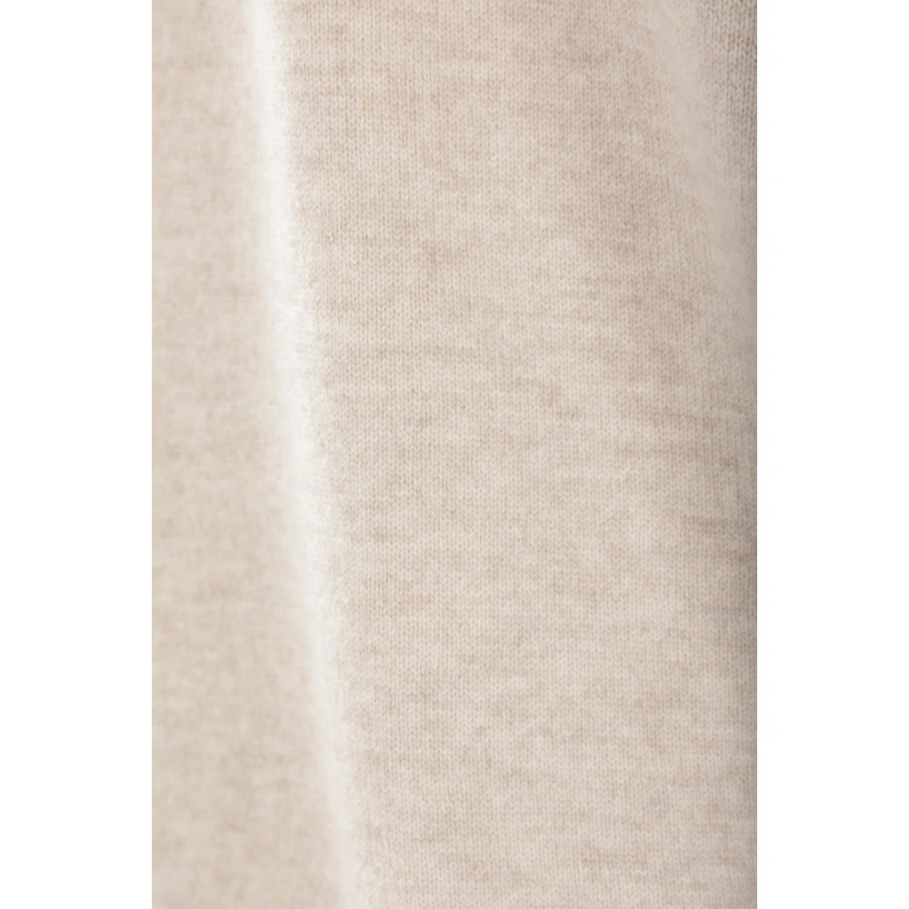 BRUNELLO CUCINELLI Kasjmier V-hals Gebreide Trui Beige Dames