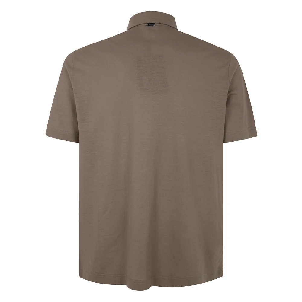 Herno Polo Shirt Brown Heren