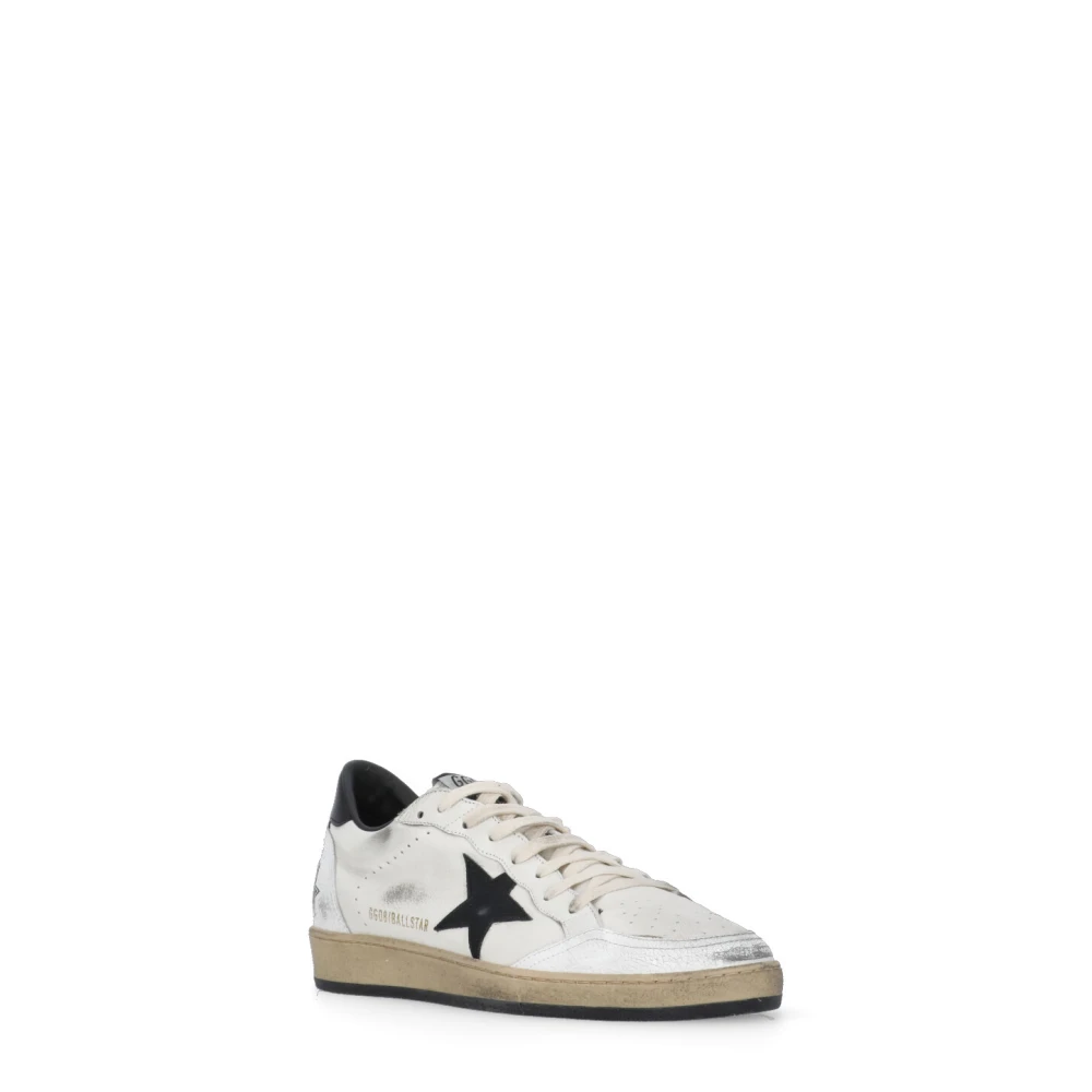 Golden Goose Witte Leren Sneakers met Ademende Details White Heren