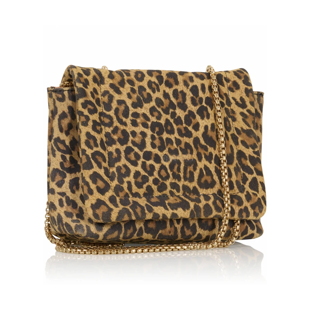 Dwrs Leopard Print Special Style Top Brown Dames