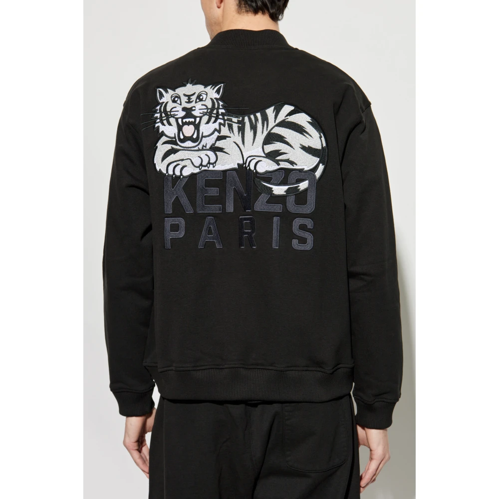 Kenzo Sweatshirt met tijgermotief Black Heren