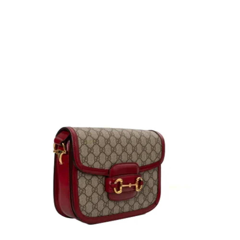 Gucci Vintage Pre-owned Canvas gucci-bags Beige Dames