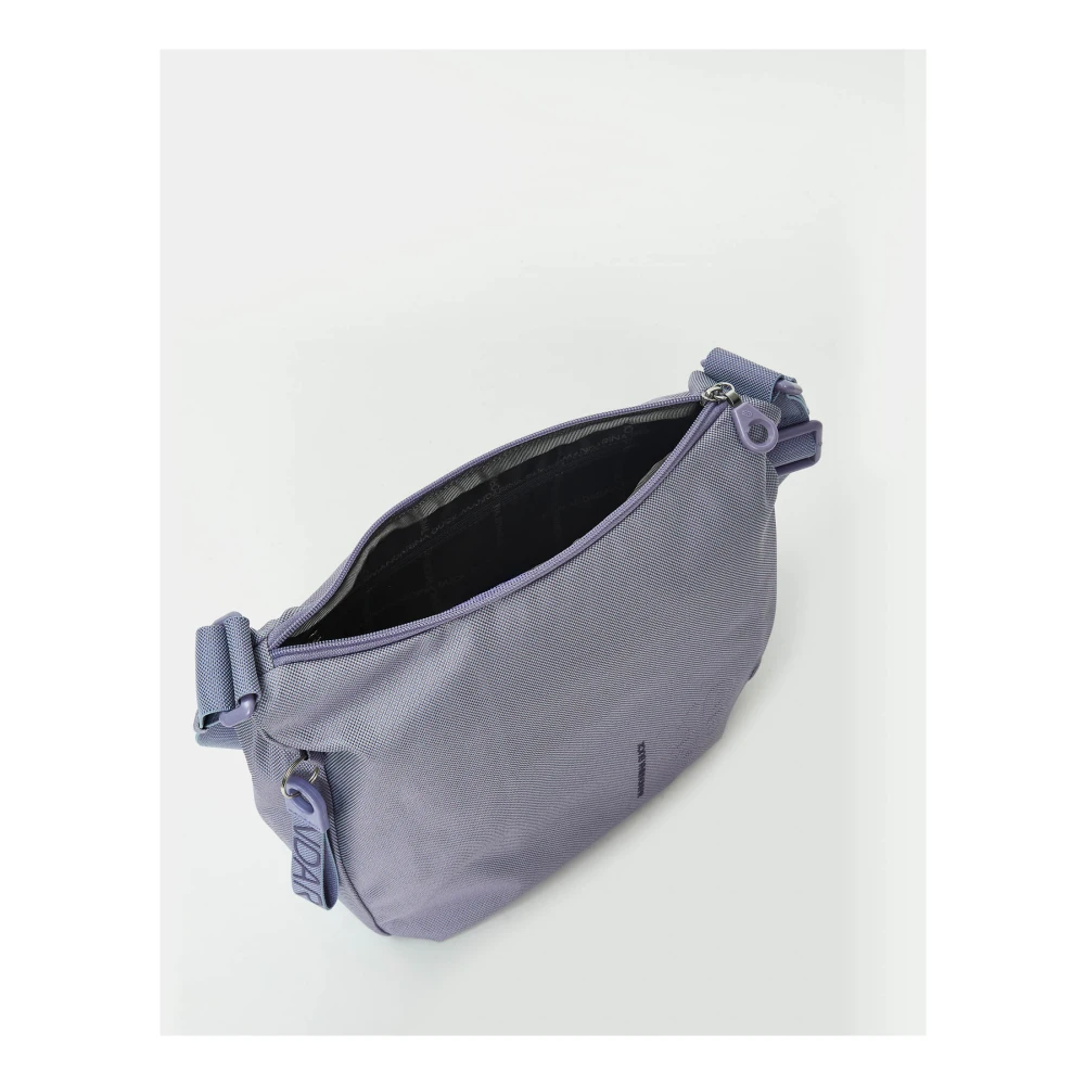 Mandarina Duck Stijlvolle Crossbody Tas met Ritsvak Purple Dames