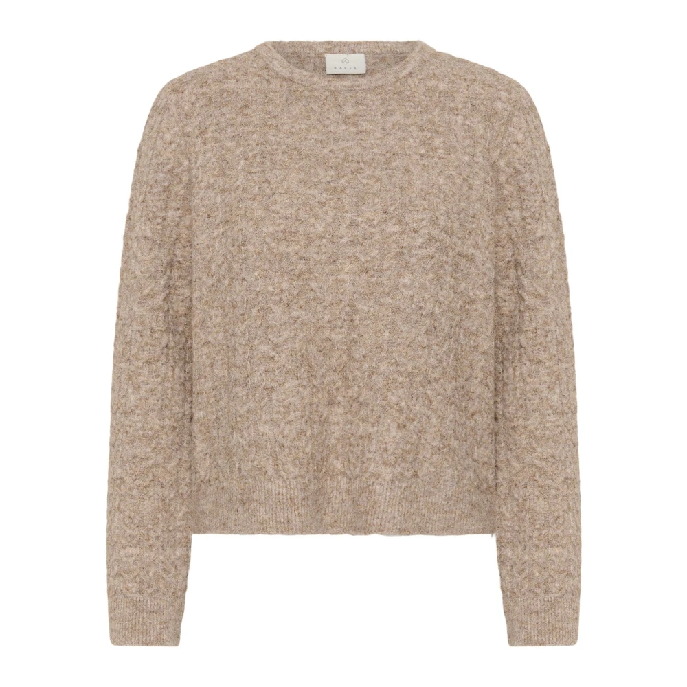 VAN GRAAF Kaffe Damen Beige Strickpullover Kamelanie Groß - Bild 2