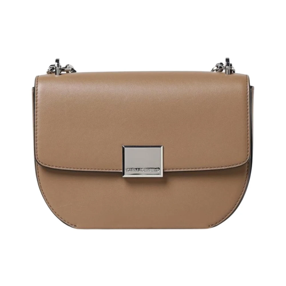 Karl Lagerfeld Women's Brown Cross Body Bags, One Size, Halfmoon Crossbody Bag