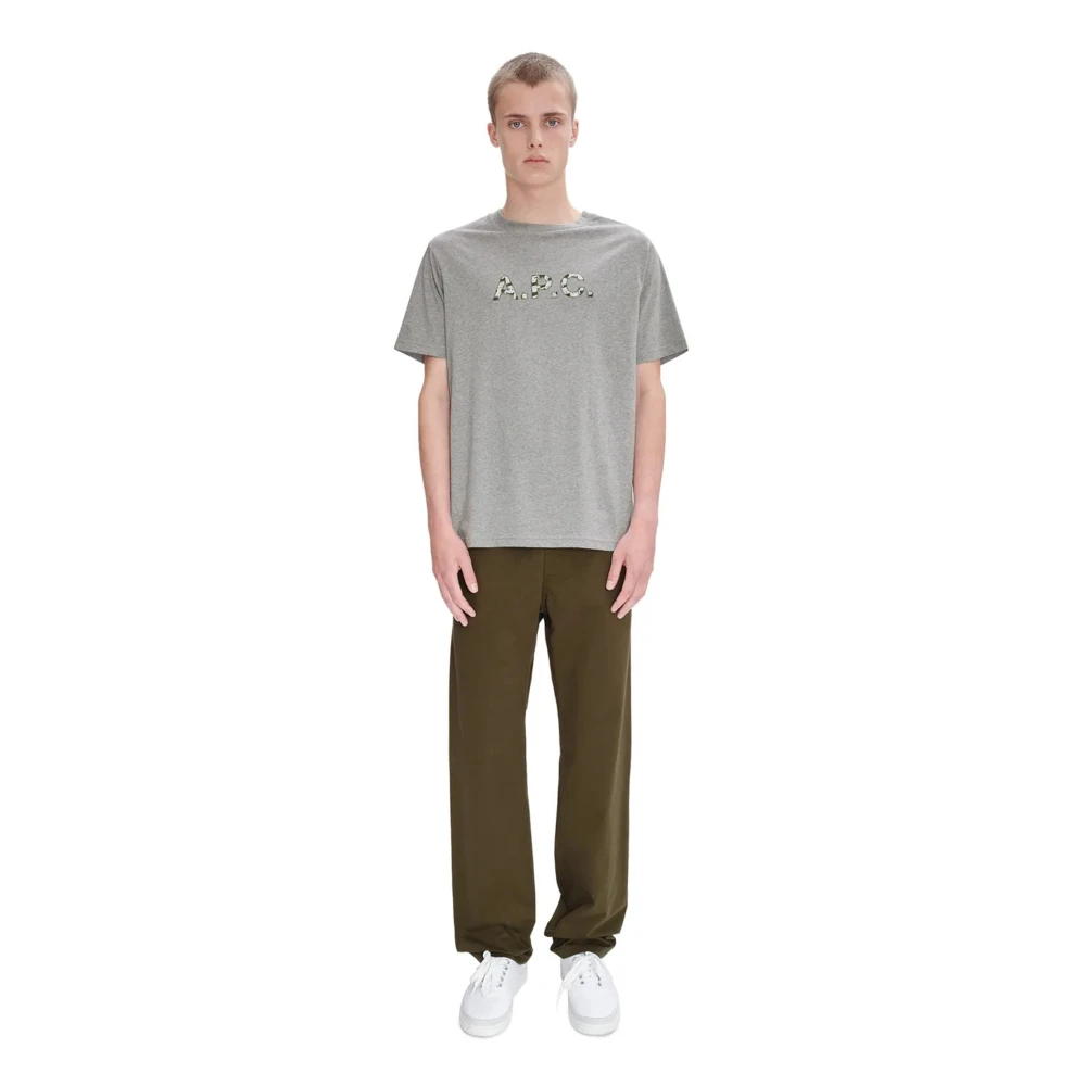 A.p.c. Chuck Broek met Perzik Effect Materiaal Green Heren